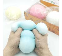 Palla di formaggio fluido extra grande da 10 cm, giocattolo squishy gigante in mochi per il sollievo dallo stress, giocattolo di sollievo dallo stress a lento rimbalzo, regalo ideale per compleanni, v