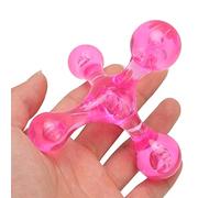 Palla di massaggio, 2 pezzi portatile e durevole arco auto massaggiatore strumento Mini palmare 4 Relax massaggiatore agopressione, adatto per gambe, braccia, piedi, schiena, mani, muscoli e altro (ro