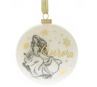 Palla Di Natale Disney Princess 80Mm Glitter Oro - Aurora