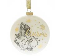Palla Di Natale Disney Princess 80Mm Oro Glitter Sparkle - Scegli Design