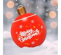 Palla di Natale Gonfiabile,66CM Palla di Natale Gigante Esterno,Palle Giganti di Natale Gonfiabili,Adatto per Decorazioni Natalizie, Decorazioni per La Casa E Decorazioni per Giardini Esterni(Rosso D