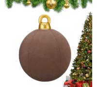 Palla di Natale gonfiabile di velluto,Decorazioni di palle gonfiabili di Natale | Pallone gonfiabile di Natale gigante floccato che esplode la palla di Natale | Palline gonfiabili di Natale