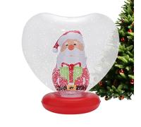 Palla di Natale gonfiabile - enorme decorazione a LED a forma di cuore con figura interna e telecomando | Decorazione per esterni, giardino, piscina, prato, terrazza, casa, feste