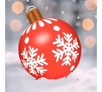Palla di Natale Gonfiabile Gigante 66CM - Decorazione Esterna per Casa E Giardino (Rosso A)