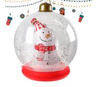 Palla di Natale gonfiabile gigante, con pupazzo di neve all'interno, decorazione per feste all'aperto, giardino, passerella, , portico, porta d'ingresso