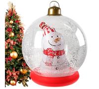 Palla di Natale gonfiabile gigante | Decorazioni a sfera gonfiabili - Pupazzo di neve Interno Brillanti Ornamenti Natalizi per Partito Indoor Porta Esterna Giardino Prato Cortile Passerella