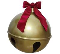 Palla di Natale gonfiabile gigante, palla in PVC da 1 pezzo da 23, 6 pollici con ornamento gonfiabile con fiocco rosso per decorazioni da esterno - Ornamenti natalizi