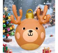 Palla di Natale gonfiabile, ornamento da appendere, decorazione natalizia in