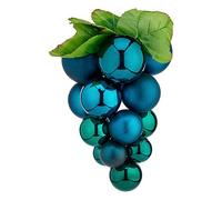 Palla di Natale Krist+ Azzurro Plastica Uva Piccolo