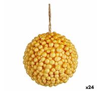 Palla di Natale Krist+ Giallo Plastica [24 Unità]
