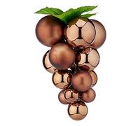 Palla di Natale Krist+ Marrone Plastica Uva Piccolo