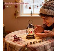 Palla di Natale luminosa,Retrò Inverno,Palla Di Neve Illuminata per Tavolo Di Natale - per La Ripiano della Sala da Pranzo Sotto L'Albero La Camera Da Letto