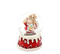 Palla di neve - Angelo con campana - su base innevata, sfera L x H Ø 4,8 x 4,8 x 6,5 cm Ø 4,5 cm