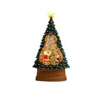 Palla di neve di Natale: lanterna con palle di neve illuminata da Babbo Natale, carillon luminoso con ornamento per feste natalizie | Decorazione natalizia con globo di nve splendente | Regali