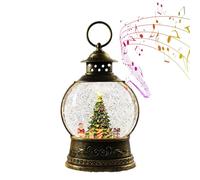 Palla di neve musicale natalizia, alimentata a batteria USB, decorazione per le vacanze, palla di neve musicale da scrivania, per la famiglia, per interni ed esterni, feste, riunioni, camera da letto