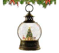 Palla di neve natalizia musicale, alimentata a batteria, USB, decorazione per le vacanze, da tavolo, musicale, per feste, riunioni, camera da letto, soggiorno, famiglia, interni ed esterni, vacanze