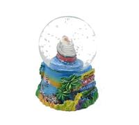 Palla di neve - Souvenir di Alicante, Paseo del Porto, Castello di Santa Barbara e casa carbonell, 7 cm.