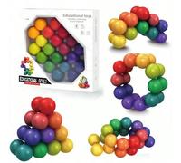 Palla di perle magiche 3D decompresse, giocattoli antistress colorati con design unico, Tangle Fidget, Fidget>Abs, giocattoli antistress per adulti Formato piccolo: 20 capsule: 2,0 cm,Grandi dimension