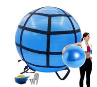 Palla di stabilità fitness - Allenatore di bilancio per yoga, palla da ginnastica gonfiabile per allenamento core, palla fitness con pompa, dispositivo pilates antiscoppio, palla regolabile per
