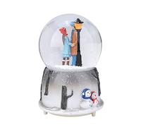 Palla di vetro con neve, Carillon con palla di neve carillon cambia colore sfera con musica con paesaggio invernale per decorazioni natalizie decorazione per la casa di