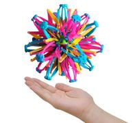 Palla Espandibile, 6,5 pollici Palla Respiratoria Arcobaleno, Giocattolo Sensoriale A Sferas Magic Pieghevole Con Luce, Giocattolo Antistress A Forma Di Sferas Di Fiori Sparsi, Per Bambini E Adulti