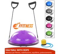 PALLA FITNESS BALANCE BALL GYMBALL BOARD SEMISFERA CUPOLA EQUILIBRIO CORE CASA