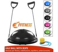 PALLA FITNESS BALANCE BALL GYMBALL BOARD SEMISFERA CUPOLA EQUILIBRIO CORE CASA