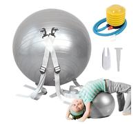 Palla fitness, palla assistita per salto mortale,Palla da yoga per protezione fitness - multifunzionale per capriole assistite, capacità 250 kg, superficie antiscivolo per bambini, adult