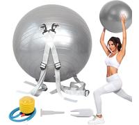 Palla fitness, palla assistita per salto mortale, Palline ponderate per esercizi, Esercizio con, spallacci regolabili, ausiliario multifunzionale, capacità 250 kg, antiscivolo per palestra