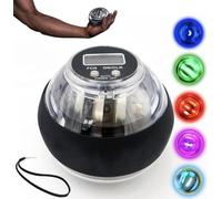 Palla giroscopica per esercizi da polso, con avvio automatico per rafforzare mani e avambracci, con display luminoso e contatore, per allenamenti con braccia e dita