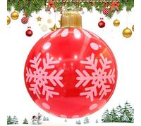 Palla gonfiabile di Natale: per il parco giochi all'aperto, decorazione gonfiabile natalizia, impermeabile gigante, palla esterna in PVC con colori festivi | Albero di Natale giardino giardino