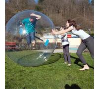 Palla Gonfiabile Galleggiante Gigante Per Camminare Sull'Acqua, Palla Gonfiabile Da 0,18 Mm Con Cerniera, Con Pompa Ad Aria Da 800 W, Per Piscina, Lago, Spiaggia,1.8m
