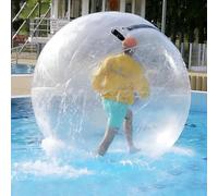Palla Gonfiabile Per Camminare Sull'acqua Con Pompa D'aria Elettrica, Sfera Trasparente In Pvc, Giocattolo Galleggiante Da Esterno 2.2m