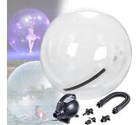 Palla gonfiabile per camminare sull'acqua con pompa elettrica, 1,5/1,8/2/2,5 m, gigante, galleggiante, con figura umana che rotola all'interno, attrezzatura da gioco in PVC(1.8m)