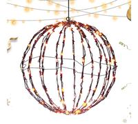 Palla illuminata di Natale - decorazione per le vacanze all'aperto, ornamento luminoso a LED | Il design elegante offre un atmosfera calda, la costruzione impermeabile garantisce la durata, la l