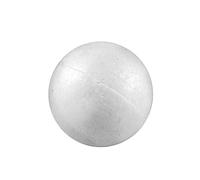 PALLA IN POLISTIROLO COLORE BIANCO NATALE DIAM CM 12 PALLINA DA DECORARE