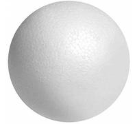PALLA IN POLISTIROLO COLORE BIANCO NATALE DIAM CM 15 PALLINA DA DECORARE