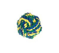 Palla intrecciata per cani Cotonosso PetUp Blu e Giallo - diametro 8,5 cm - 1° ORDINE? scegli lo sconto BZR5 / BZR20 + 200 punti fedeltà blu