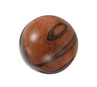 Palla Massaggio Manuale 2 Pezzi in Legno Marrone, Palline | Finitura Lucida, Acupressione e Impugnatura Semplice, per Relax e Uso Prolungato al Computer