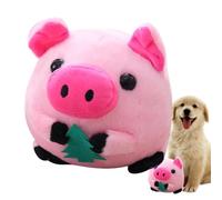 Palla mobile per cani giocattolo di peluche attivo per animali domestici per cani | Criceto di peluche rimbalzante - Giocattoli interattivi lavabili e scricchiolanti per cuccioli, palle per cagnolini