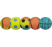 Palla neon nel display, gomma piuma ø 4,5 cm varia