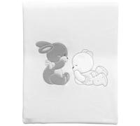 Palla Pallina Copertina Cotone Primaverile Ricamata Carrozzina Lettino Neonato Coperta Bambini Multifunzionale Morbido Bebè Passeggino Universale Traspirante (CARROZZINA, Sempre Amici, Grigio)