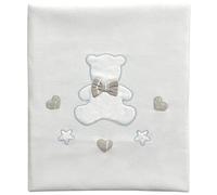 Palla Pallina Copertina Cotone Primaverile Ricamata Carrozzina Lettino Neonato Coperta Bambini Multifunzionale Morbido Bebè Passeggino Universale Traspirante (CARROZZINA, Tato, Cielo)