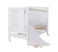 Palla Pallina Culla Neonato Fianco Letto Rete Regolabile In 3 Posizioni Lettino Cosleeping Cinghie Ancoraggio Ultraresistenti Lettino Bambino PRODOTTO IN ITALIA In Legno Di Faggio