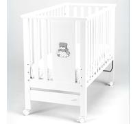 Palla Pallina Culla Neonato Fianco Letto Rete Regolabile In 3 Posizioni Lettino Cosleeping Con Cinghie Ancoraggio Ultraresistenti Lettino Bambino PRODOTTO IN ITALIA In Legno Di Faggio