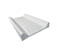 PALLA PALLINA Materassino Fasciatoio Per Cassettiera Con Sponde AntiCaduta 80X9X48 Cm Materasso Fasciatoio Neonato 100% PVC Impermeabile Lavabile PRODOTTO IN ITALIA (STELLINA GRIGIA)