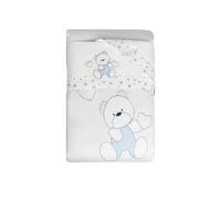 Palla Pallina Set Piumone Culla Lettino 60X120 Cm Made In Italy Design Elegante Coperta Neonato Cotone 100% E Imbottitura In Fibra Di Polistere Ricamo Personalizzabile