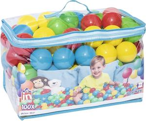 Palla Palline Gioco Colorate Bambini Sacca 100 Semirigide Bestway Diametro 6.5cm
