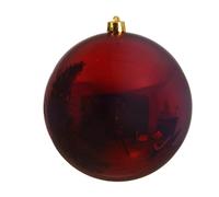 Palla per albero di Natale XXL, sfera rosso scuro opaco, infrangibile, plastica - Palla per albero di Natale XXL, sfera rosso scuro opaco, infrangibile, plastica - 140 mm