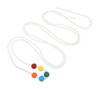 Palla per Allenamento Visivo con 5 Perle, Silicone e Stoffa | Esercizi di Coordinazione Oculare, per Clinica Optometrica e Lavoro, Supporto a Occhi e Visione Binoculare